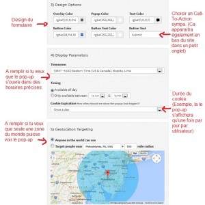 Derniere étape du formulaire optKit